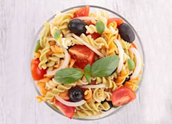 Ensalada de pasta templada