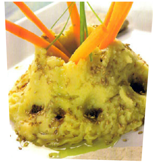 Volcán de hummus