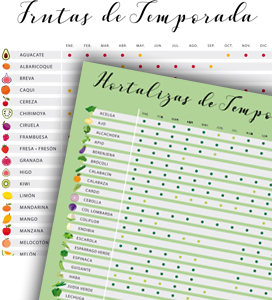 Calendario Frutas y Hortalizas de temporada